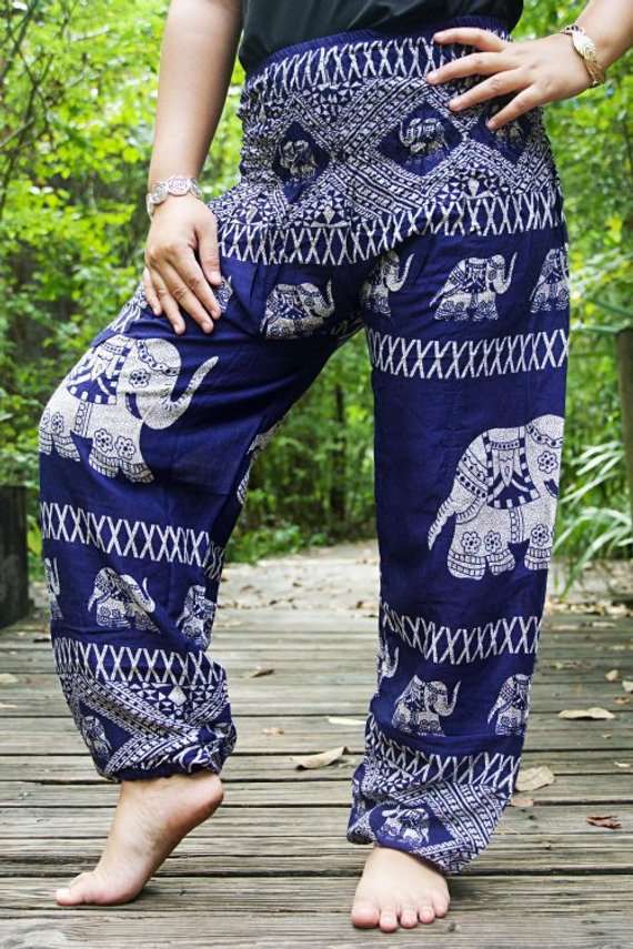 Elephant Harem Pants, Hippie Pants, Lounge Pants, Boho Pants, Yoga